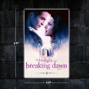 Twilight Breaking Dawn 1 movie poster - 11x17 wall art print merch Edward Bella